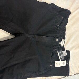 Abercrombie & Fitch Black Straight Leg Jeans